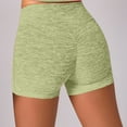 thumbnail image 2 of Women's Shorts Leggings Tummy Control High Waist Workout Gym Stretchy Yoga Pant,Green,S, 2 of 5
