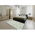thumbnail image 5 of Ahgly Company Machine Washable Indoor Rectangle Contemporary Dark Goldray Area Rugs, 8' x 10', 5 of 7