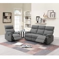 thumbnail image 5 of Modern Gray Burlap Fabric 1pc Manual Recliner Sofa for Living Room, 74"W x 35"L x 41"H, 5 of 8