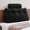 Black-Twin, variant on Grey Queen Triangular Wedge Headboard Pillow with Roll Neck Support