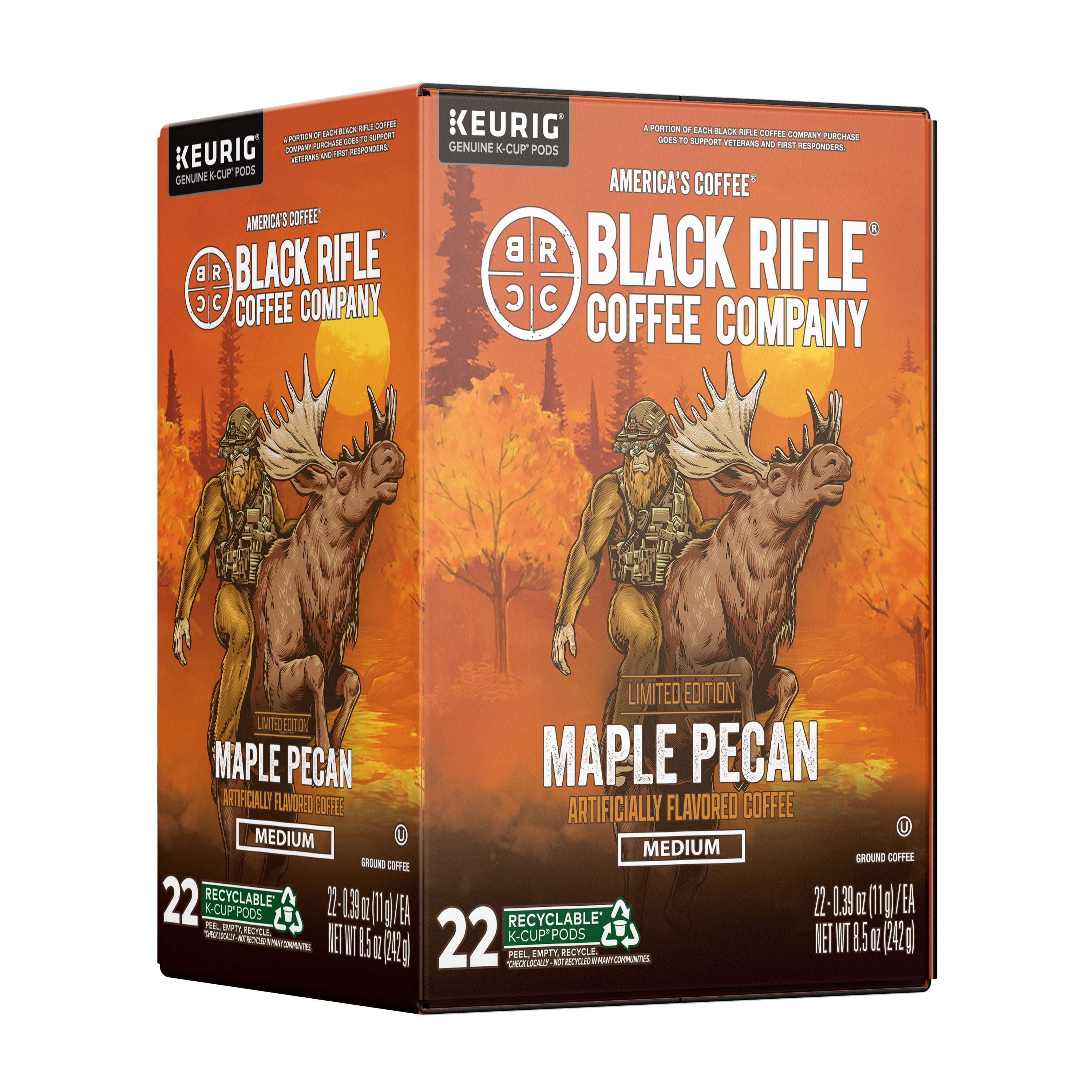 Black Rifle Coffee Company Maple Pecan K-Cup Pods, 22 Ct