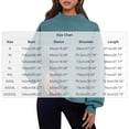 thumbnail image 4 of Fall Sweatshirts for Womens Pullover Fashion Oversize Casual Loose Turtleneck Long Sleeve Solid Color Blouse Sweatshirt Tops, 4 of 9