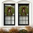 thumbnail image 4 of Yastouay 24" Cedar Wreath for Front Door with Lights, Artificial Christmas Wreath for Wall Porch Home Xmas Decor, 4 of 10