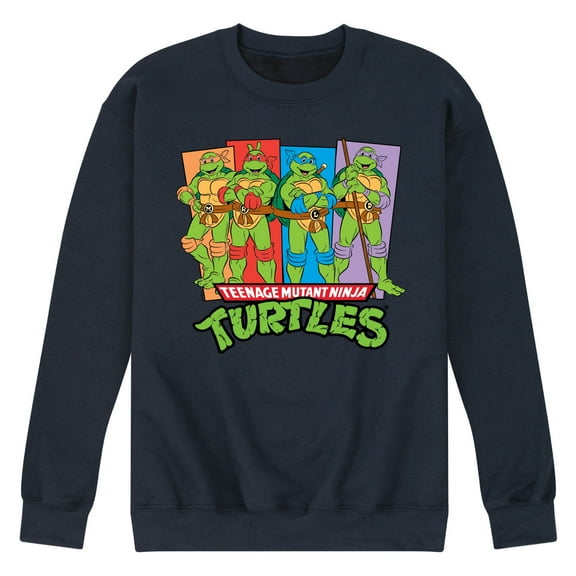 Teenage Mutant Ninja Turtles - TMNT Group - Men's Crew Neck Fleece Pullover