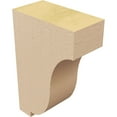 thumbnail image 5 of 2"W x 4"D x 6"H Classic Van Buren Rough Cedar Woodgrain TimberThane Corbel, Primed Tan, 5 of 6