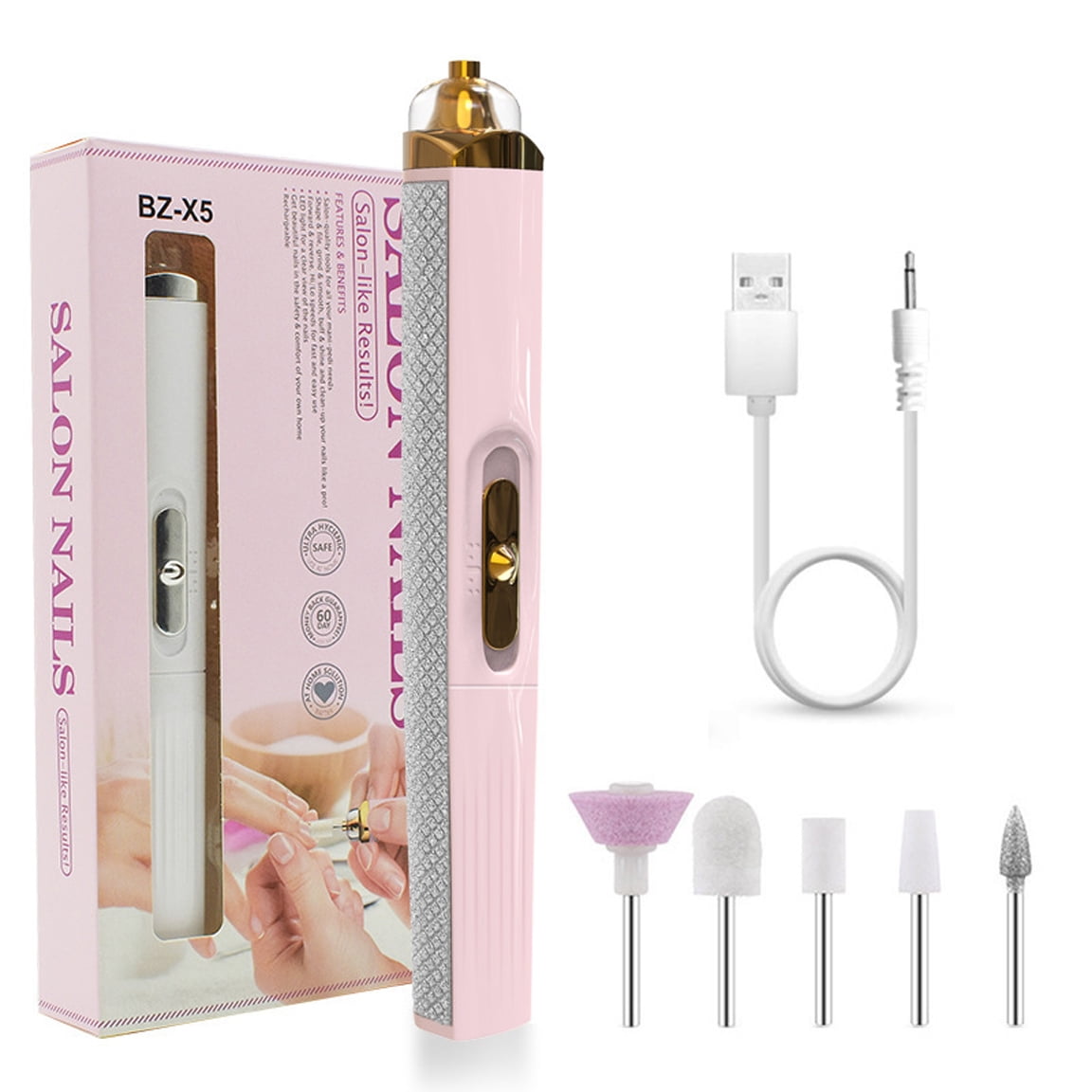 Cordless Electric Nail Drill with 30,000 RPM for Acrylic Gel Nails