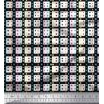 thumbnail image 1 of Soimoi Moss Georgette Fabric Geometric Check Printed Fabric 1 Yard 42 Inch Wide, 1 of 3