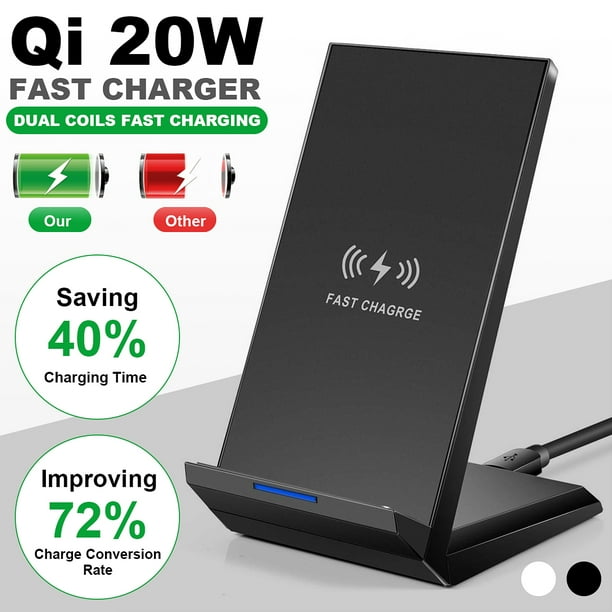 20W Wireless Charger Fast Charging Pad Stand for iPhone 12, 11, 11 Pro