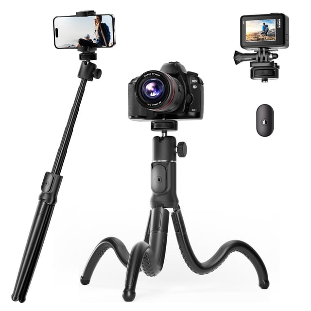 Teléfono extensible con trípode UBeeSize con palo para selfies y control remoto
