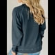 thumbnail image 4 of Sudadera Informal de Larga con Cuello Redondo para Mujer, Sudadera Holgada Negro y Gris L, 4 of 7