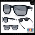 thumbnail image 2 of Polarized Color Mirror Light Weight Rectangle Sport Plastic Sunglasses Black Grey - Silver Mirror, 2 of 8