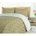 thumbnail image 5 of Ambesonne Garden Duvet Cover Sets, Meadow Inspired Spring, 2-King, Indigo Yellow Taupe, 5 of 6