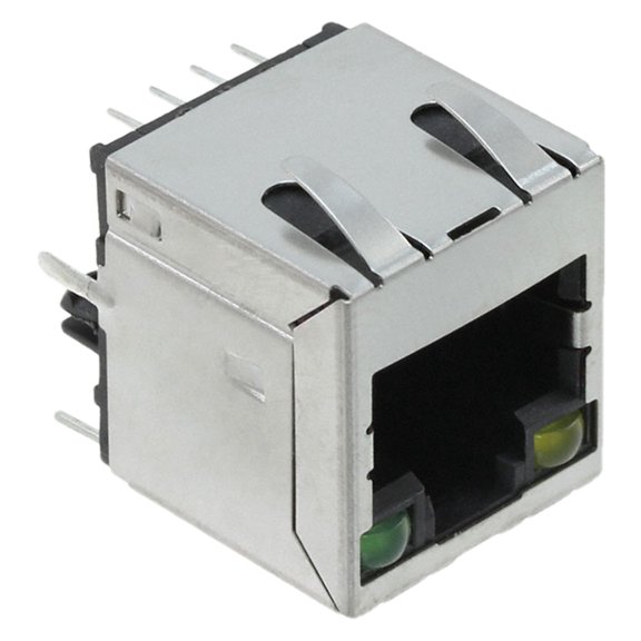 Pack of 2 RJE45-188-1411 Connector Jack Modular 8p8c (RJ45, Ethernet) Vertical Cat6 :RoHS