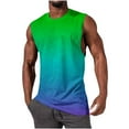 thumbnail image 1 of Hombres Moda Casual Impresión Suéter Cuello Redondo Tanque Deportivo, 1 of 4