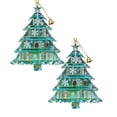 thumbnail image 1 of Acrylic Christmas Tree Ornament With Snowflake And Bell Design 5PCS, 1 of 1