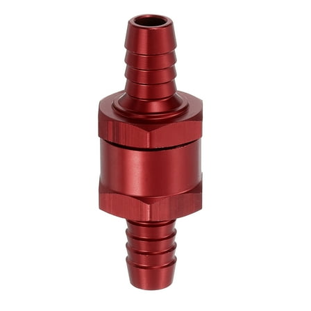 10mm (3/8") Fuel Check Valve, Non-Return Inline One Way Check Valve, Red