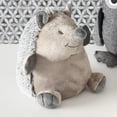 thumbnail image 4 of Happy the Hedgehog Door Stopper, Chubby, Gray, Beige, Furry, Embroidery Smile and Eyes, Paw Details, Plush Covered, Polyester, Sand Filling, 8 3/4 Diameter x 9 1/2 Inches Tall, Weighted 2 Pounds, 4 of 5