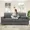 Grey, variant on Welzona 70" Corduroy Sofa, Oversized 2-Seater Couch with 2 Throw Pillows, Tool-Free Assembly, Grey
