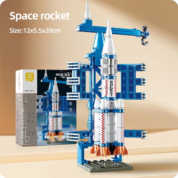 133 Pcs Space Exploration Shuttle Building Set Toys,Space Rocket Building Toys for Kids , Educational Toy for Boys Girls