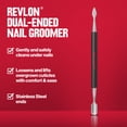 thumbnail image 4 of Revlon Expert Dual-Ended Nail Groomer, Stainless Steel Nail Care Tool Clean Under Nails and Lift Cuticles, 1 Count, 4 of 9