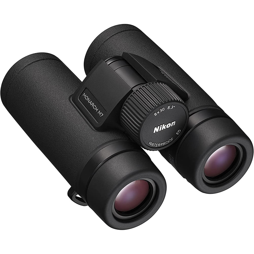 Nikon 16763 Monarch M7 Binoculars, 8x30, ED Lenses, Water/Fog Proof Bundle with 7 YR CPS Enhanced Protection Pack