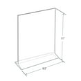thumbnail image 5 of Top Loading Clear Acrylic T-Frame Sign Holder 8.5" Wide x 11'' High-Vertical/Portrait, 10-Pack, 5 of 6