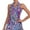 131-Purple Blue Flower, variant on Women’s Sleeveless Golf Tennis Dress with Inner Shorts Ruffle Sleeve Collared Button Front Athletic Skirted Outfit with Pockets