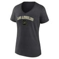thumbnail image 2 of Women's Charcoal LAFC Heart and Soul V-Neck T-Shirt, 2 of 3