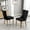 Black, Gold Metal Legs, variant on Jiayuan Song Beige Velvet Dining Chairs Set of 2, Tufted Nailheads, Silver Metal Legs