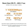 thumbnail image 3 of ASUS ROG Rapture GT-AX11000 AX11000 Tri-band 10 Gigabit WiFi Router, AiProtection Lifetime Security by Trend Micro, AiMesh compatible for Mesh Wi-Fi System, Next-Gen Wi-Fi 6, Wireless 802.11Ax, 3 of 5