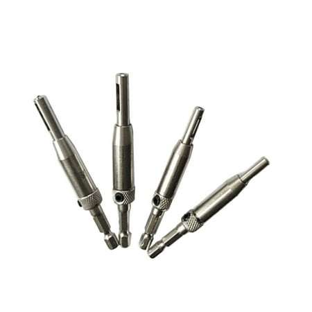 

Amosfun 4 Pcs Hex Self Centering Hinge Drill Bits Hole Puncher Wood working Tool 5/64 7/64 9/64 11/64