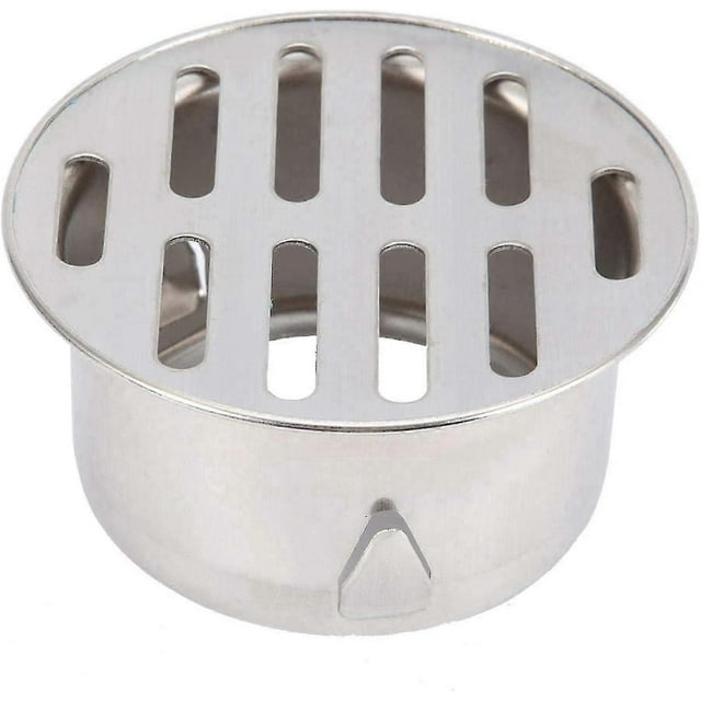 Stainless Steel Floor Drain, Balcony Sink Round Anti-clog Removable Floor Drain For Outdoor Garden Drain Pipe Exhaust Pipe Roof Balcony Use(75 Flat Mo