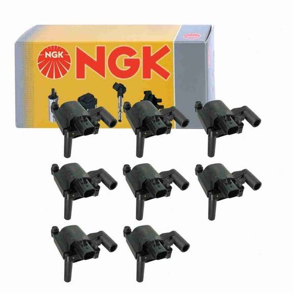 8 pc NGK 48687 Ignition Coils for 2505-303681 36-8071 56028394AB 56028394AC 56028394AD E1005 E408 GN10372 IC508 IC585 UF-378 UF-505 UF378 Spark Plug Wire Boot Fits select: 2003-2005 DODGE RAM 1500