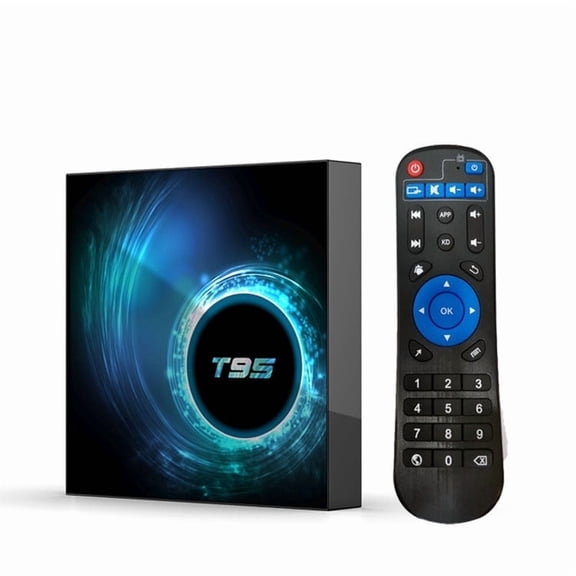 T95TV Box Android 10.0, Allwinner H616, 4GB RAM 64GB ROM, Dual-Band Wi-Fi, BT4.2, 4K Ultra HD Media Player