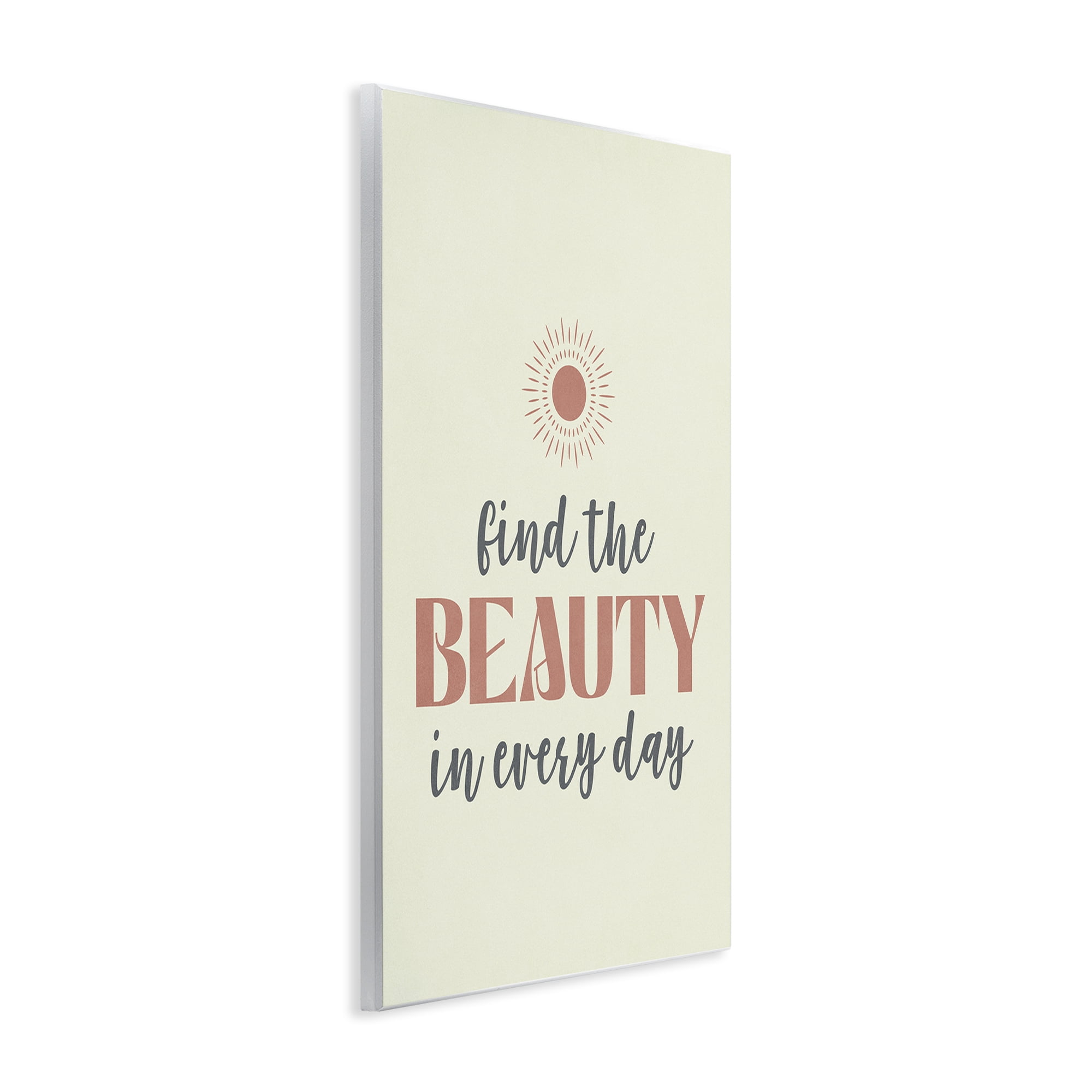 Stupell Industries Beauty in Every Day Text & Numbers Painting Unframed Art Print Wall Art, 10 x 15