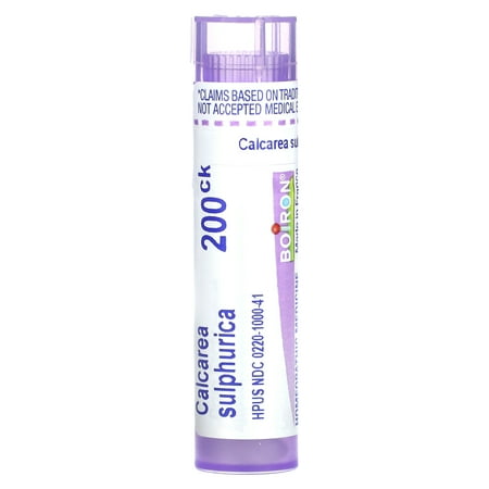 Boiron Calcarea Sulphurica 200CK, Homeopathic Medicine for Pustular Acne, 80 Pellets