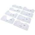 8PCS T Shirt Ruler Guide PVC Clothing Centering Design T Shirt