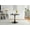 Black, variant on Lisonu 23.62" Square Dining Table, Modern Bistro Table with White MDF Top and Gold Metal Legs, Small Kitchen Table for Small Spaces, White/Gold