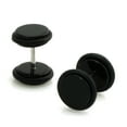 thumbnail image 2 of Tioneer Black Acrylic Round Fake Cheater Plugs Body Jewelry, 2 of 3