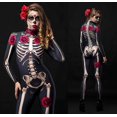 thumbnail image 1 of Disfraz de Halloween para mujer, esqueleto de cuerpo completo para adulto, disfraz de esqueleto, disfraz de Halloween de Sugarskull, disfraz del Día de Muertos, 1 of 5