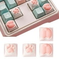 thumbnail image 2 of 4pcs Silicone Keycaps Cute Cat Claw Butt Shape Keycap Mechanical Gaming Keyboard Styling Accessories, 2 of 8