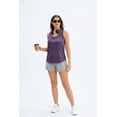 thumbnail image 6 of Pinspark Women's Racerback Yoga Tank Top Sleeveless Athletic Shirt Long Length Gym Tops Lightweight Workout Running Shirts, 6 of 7