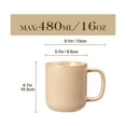 thumbnail image 2 of Malacasa Coffee Mugs Set of 4, 16oz Coffee Cup Set with Handle for Cocoa, Milk, Hot Chocolate, Tea, Water, Stoneware Cups for Kitchen, Microwave and Dishwasher Safe, 2 of 8