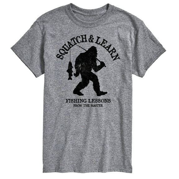 Instant Message - Squatch And Learn - Men's Short Sleeve Graphic T-Shirt