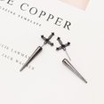 thumbnail image 4 of HAHDAXIA Boucles d'Oreilles Épée Gothiques Boucles d'Oreilles Dague en Strass Boucles d'Oreilles Épée Rétro Noires Boucles d'Oreilles à Vis Zircon Cubique Boucles d'Oreilles Épée Punk Boucles d'Oreilles Clous avant Arrière pour Femme Fille, 4 of 7