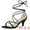 Black, variant on Unique Bargains Women's Strappy Kitten Heel Lace Up Sandals