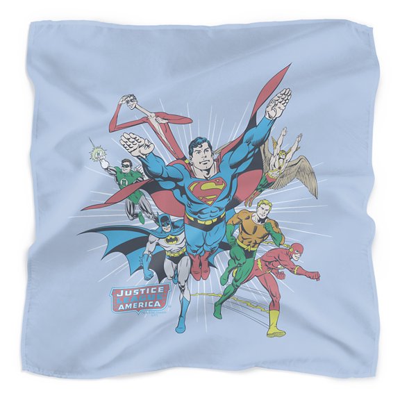 Justice League Lead the Charge Bandana (21 in x 21 in)