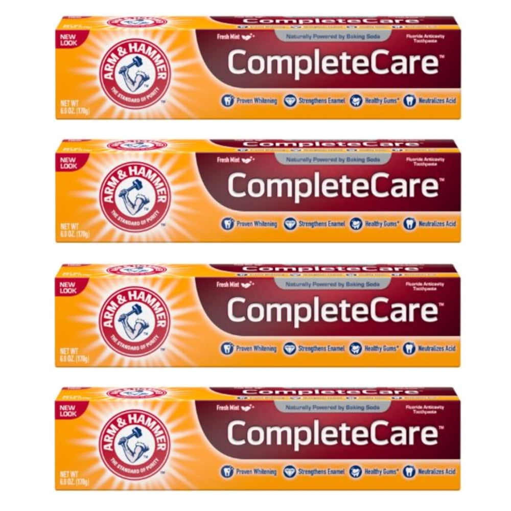 4 Pack Arm & Hammer Complete Care Toothpaste Fresh Mint 6oz Each