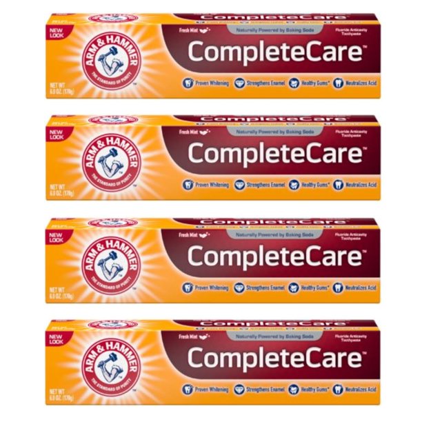 4 Pack Arm & Hammer Complete Care Toothpaste Fresh Mint 6oz Each