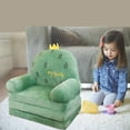 thumbnail image 3 of Plush Foldable Kids Sofa Backrest Armchair 2 in 1 Foldable Children Sofa for Living Room Bedroom, 3 of 5